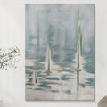 Nordic Gold Foil Abstract Hand-Painted Canvas Oil Painting
