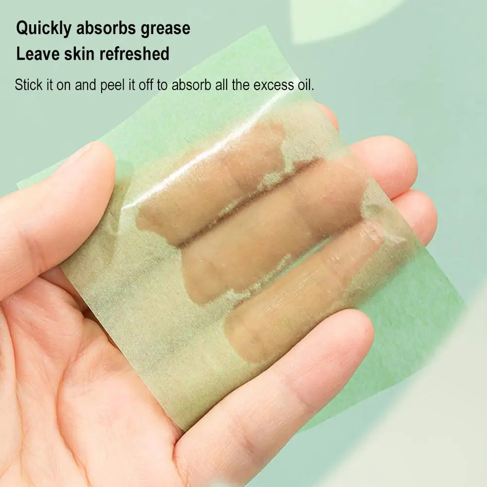 100-Pack Face Oil Blotting Papers – Matte, Oil Control Sheets