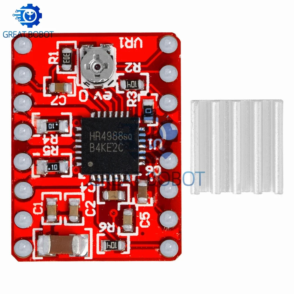 A4988 & DRV8825 Stepper Motor Driver with Heat Sink | RAMPS 1.4