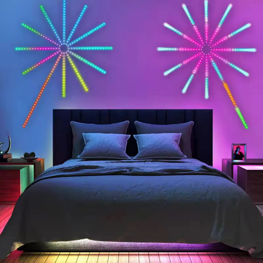 RGBIC Firework LED Strip Lights – Bluetooth App & Music Sync
