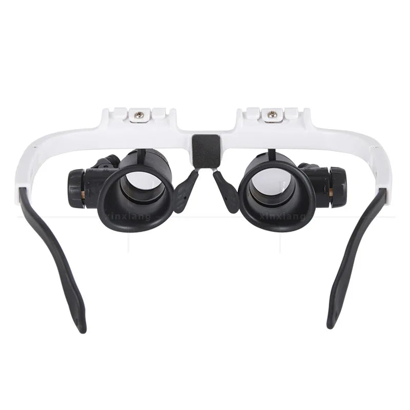 LED Headband Magnifier Glasses – Jeweler Loupe with Light