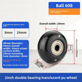 4Pcs Silent Luggage Wheel Replacement Casters 40–100mm Sizes