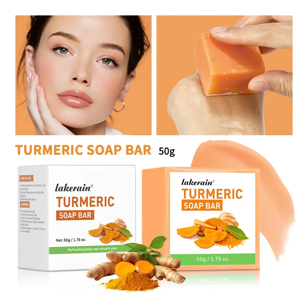 Handmade Turmeric Soap Bar – Face & Body Brightening Cleanser