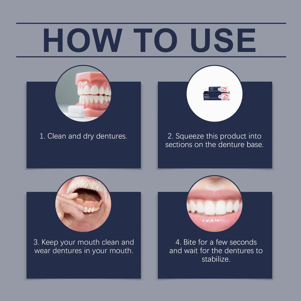 Denture Adhesive – Natural Secure Hold for Dentures