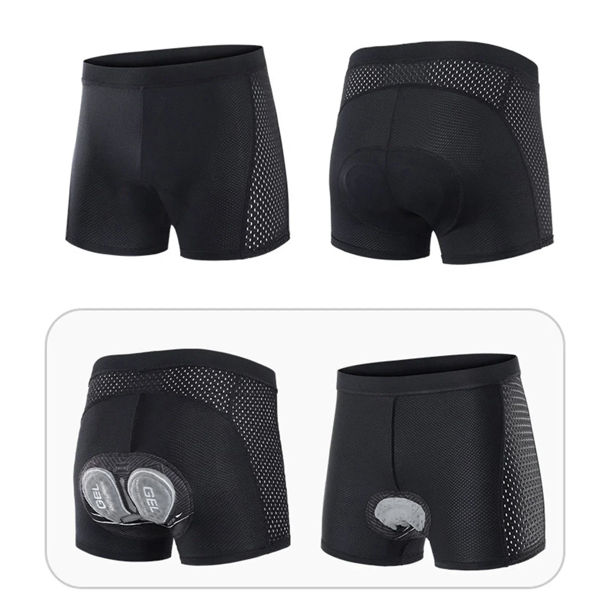 Padded Bike Shorts Men Mens Padding Cycling Riding Underwear