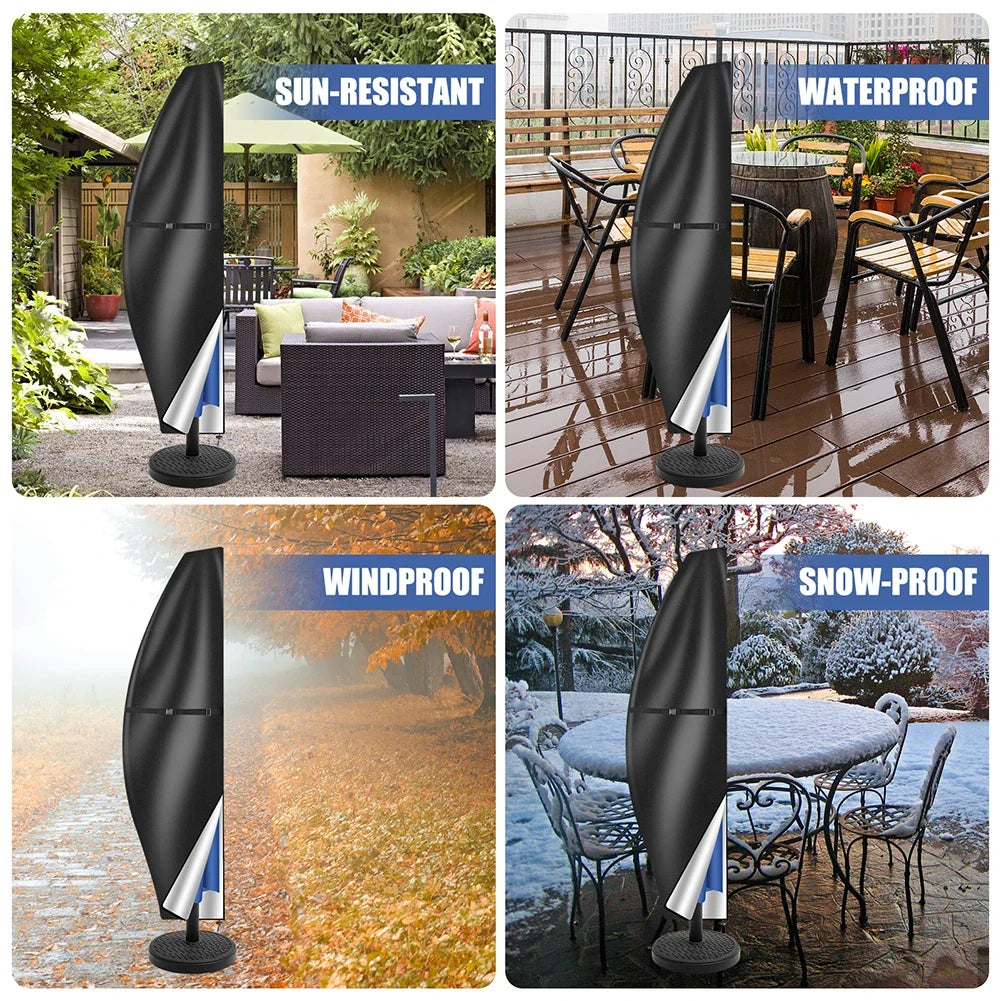Waterproof Patio Umbrella Cover 210D Oxford | Cantilever & Straight