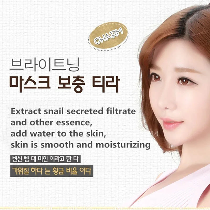 BIOAOUA 20pc Snail Sheet Mask – Anti-Aging, Whitening K-Beauty