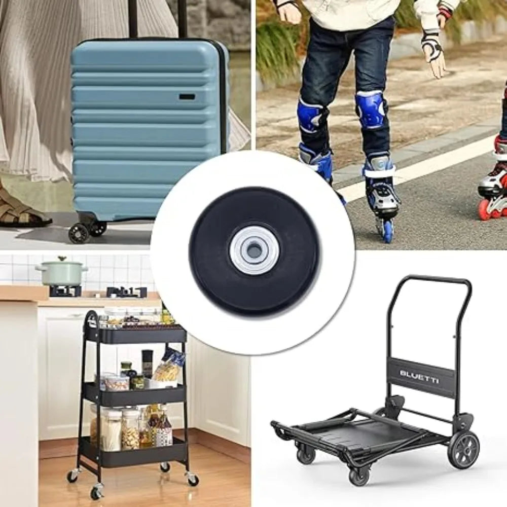Universal Replacement Luggage Wheels – Silent Suitcase Casters