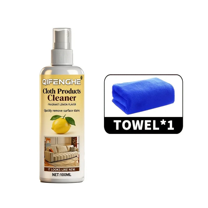Waterless Fabric Cleaner Spray – No Rinse Fast Stain Removal