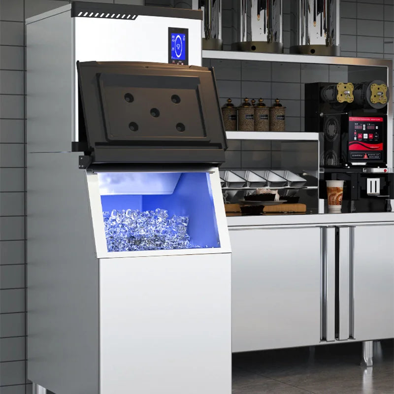 Commercial Ice Maker 250KG/Day | 50KG Bin | Self-Cleaning