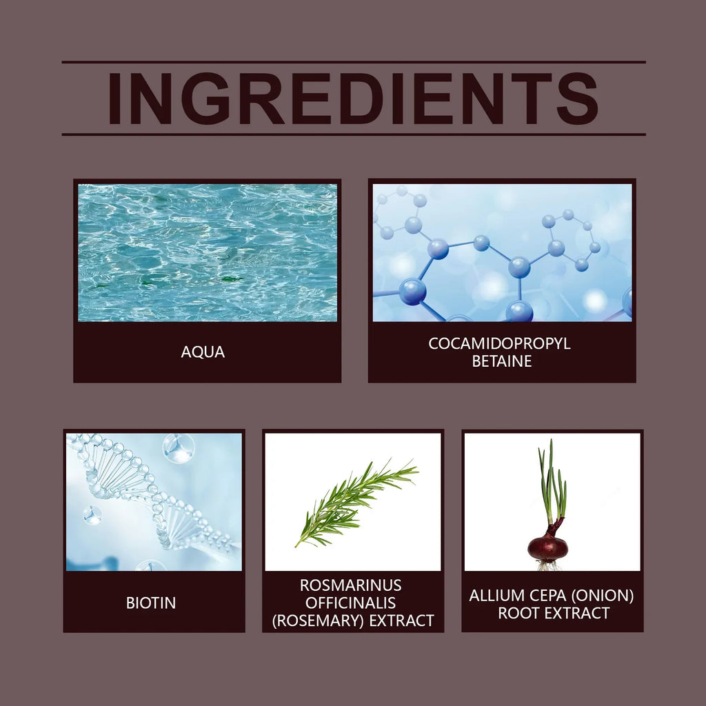 3-in-1 Onion Shampoo – Moisturizing Scalp & Hair Cleanser
