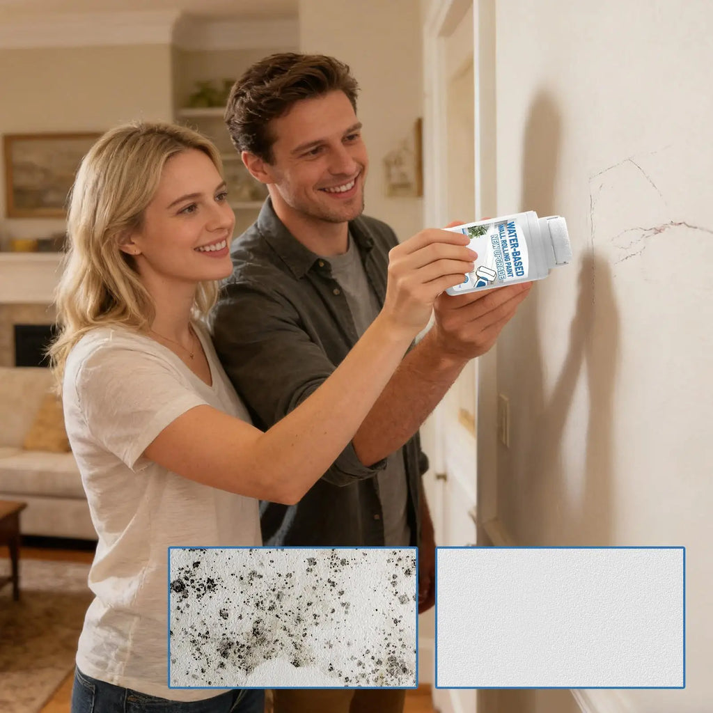 100g Fast-Dry White Touch-Up Paint with Built-In Roller