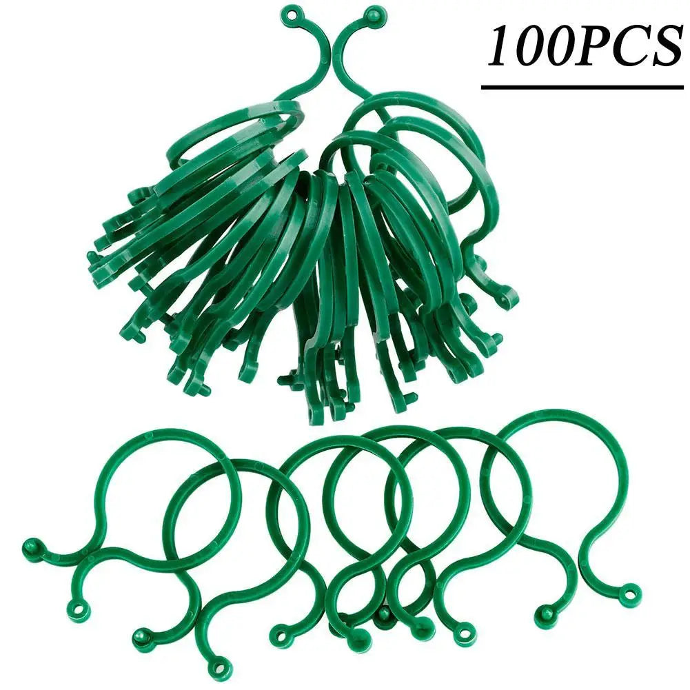 Garden Plant Support Clips for Tomato & Vine – 50/100 Pack
