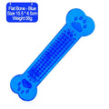 Indestructible Rubber Bone Chew Toy & Toothbrush for Dogs