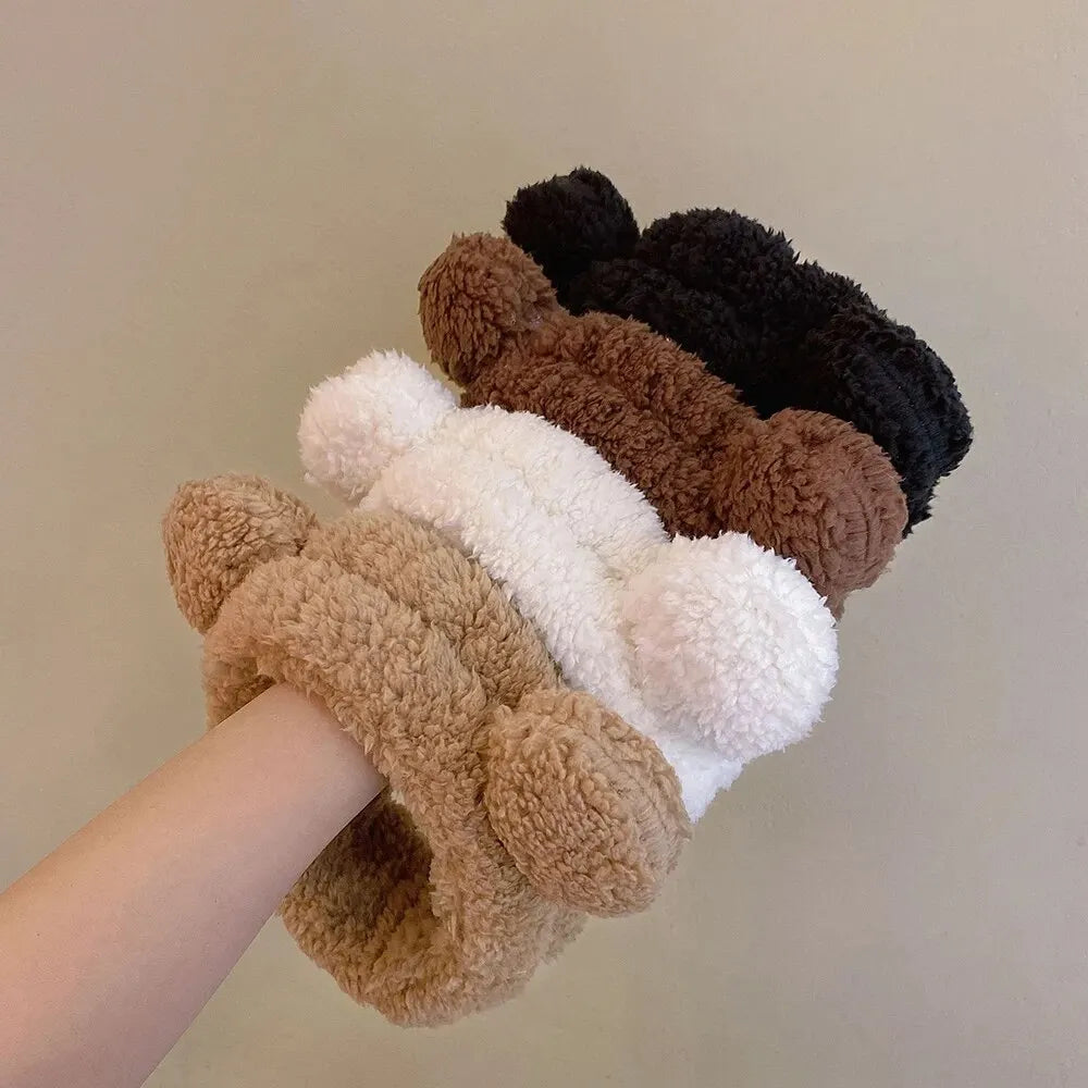 Cute Bear Hair Band Women's Face Wash Facial Mask Makeup Headwear