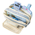 Three-Layer Zipper Pencil Case | Canvas Stationery Organizer