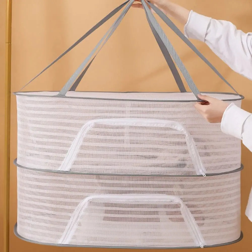 Foldable 1/2/3 Layer Hanging Drying Net | Herbs Fish Veggies