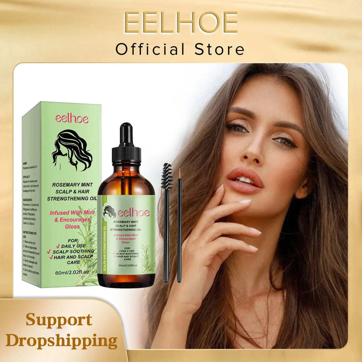 EELHOE Rosemary Oil Hair & Scalp Treatment 60ml | Natural