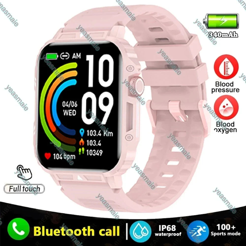 2026 Smartwatch Men Smart Watch Health Monitor BT Call Fitness IP68