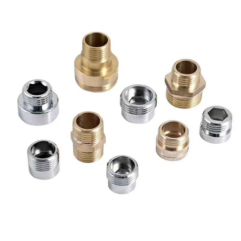 Brass Faucet Thread Adapter 1/2" to M16–M32 Tap Coupler