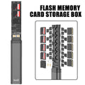 30-Slot SD & SIM Card Case | Aluminum Card Organizer Box