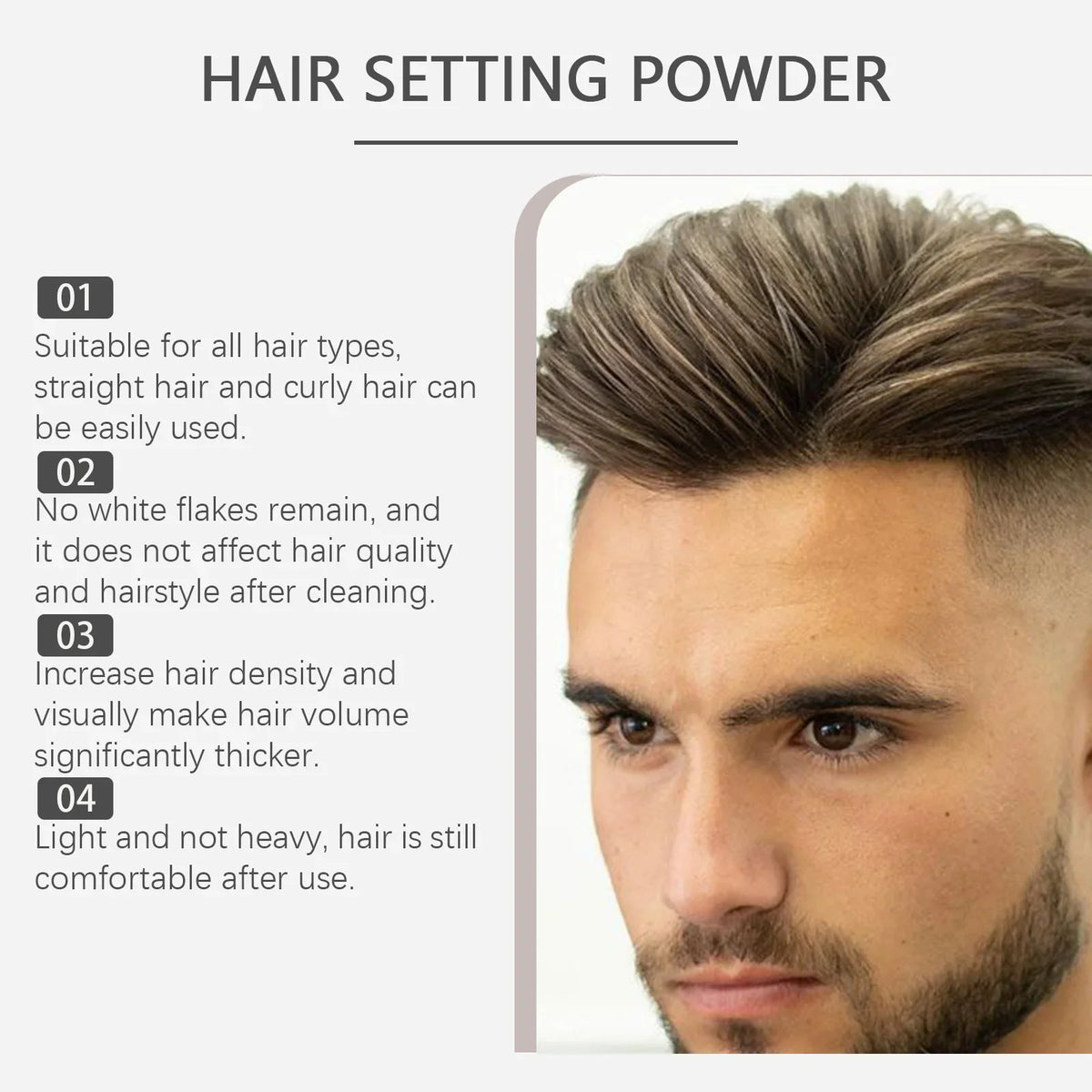 East Moon Matte Hair Styling Powder – Volume & Texture for Men