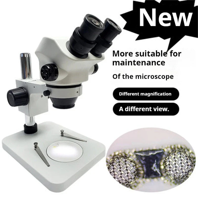 7–45X Binocular Stereo Microscope – PCB & Electronics Inspection