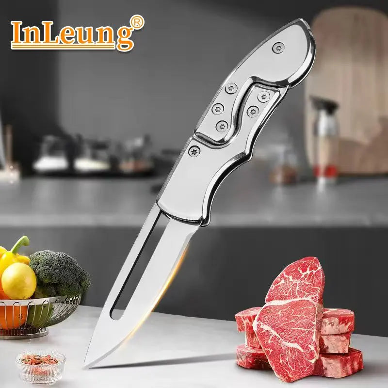 InLeung Folding Kitchen Knife – Stainless Steel Utility Blade