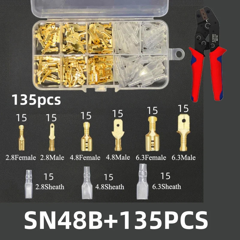 Cold Press Terminal Blocks Male & Female Connectors 2.8/4.8/6.3mm
