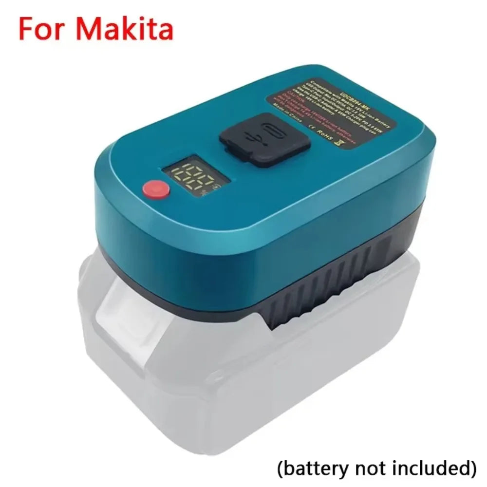 65W Battery Adapter USB-C & QC3.0 Charger for 18V/20V Tools