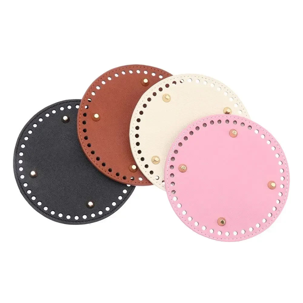 Material Crochet Bag 52 Holes DIY Accessories Knitted PU Leather Long