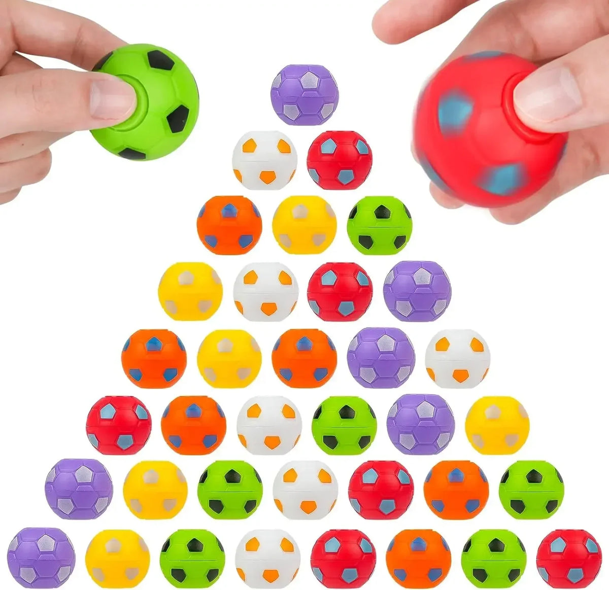 Mini Soccer Ball Fidget Spinners 10/30 Pack – Kids Party Favors