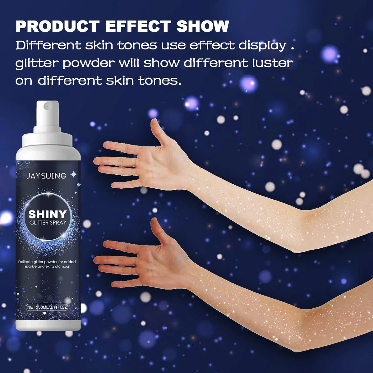 Hoygi Holographic Glitter Spray – Hair, Face & Body Shimmer