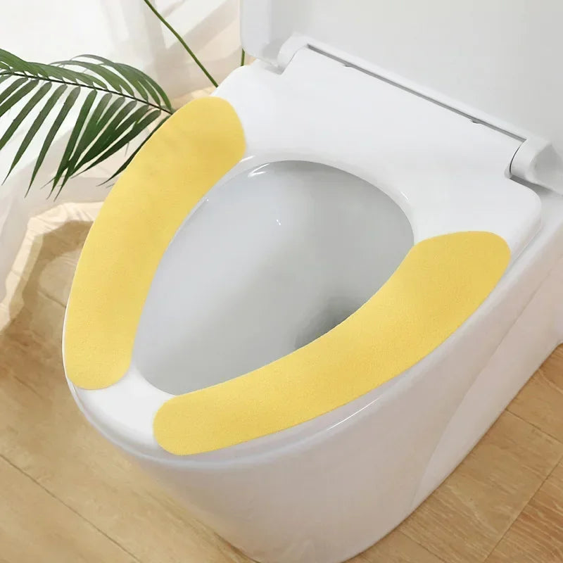 Soft Washable Toilet Seat Cover Pads – 2 Pairs | Thickened