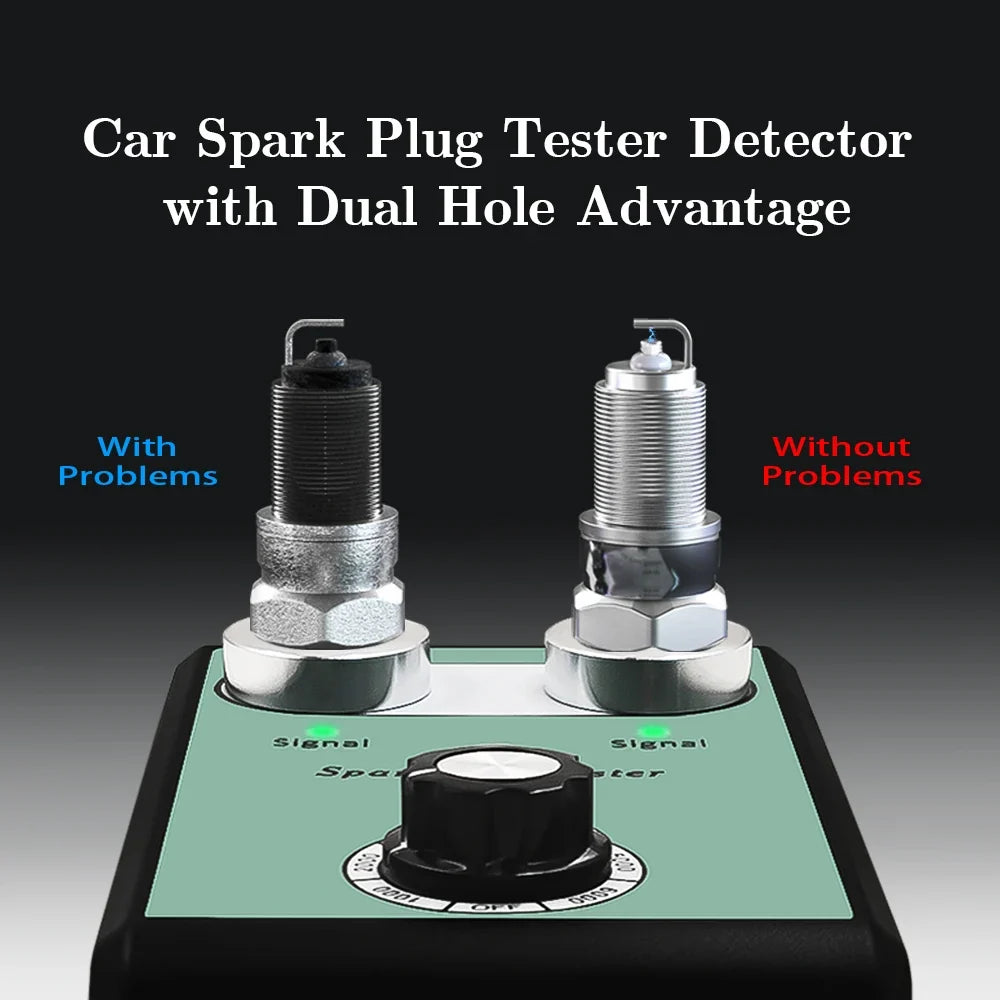Dual Hole Spark Plug Tester – Car Ignition Diagnostic Tool