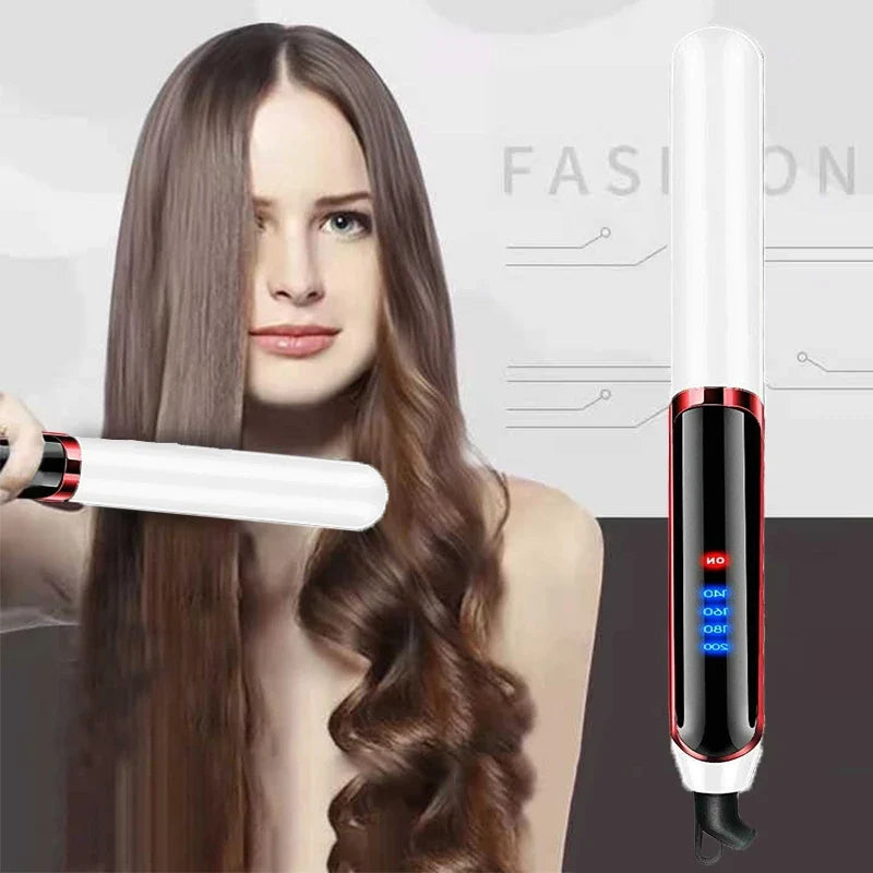 ROFAELEC 2-in-1 Hair Straightener & Curler Flat Iron | 200°C