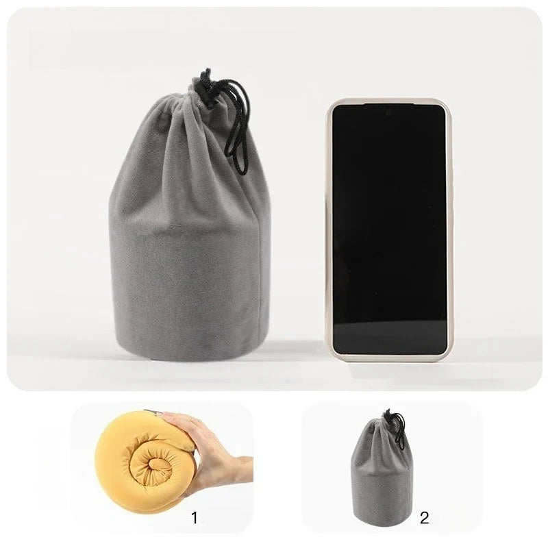 Memory Foam U-Shaped Travel Neck Pillow – Foldable & Compact
