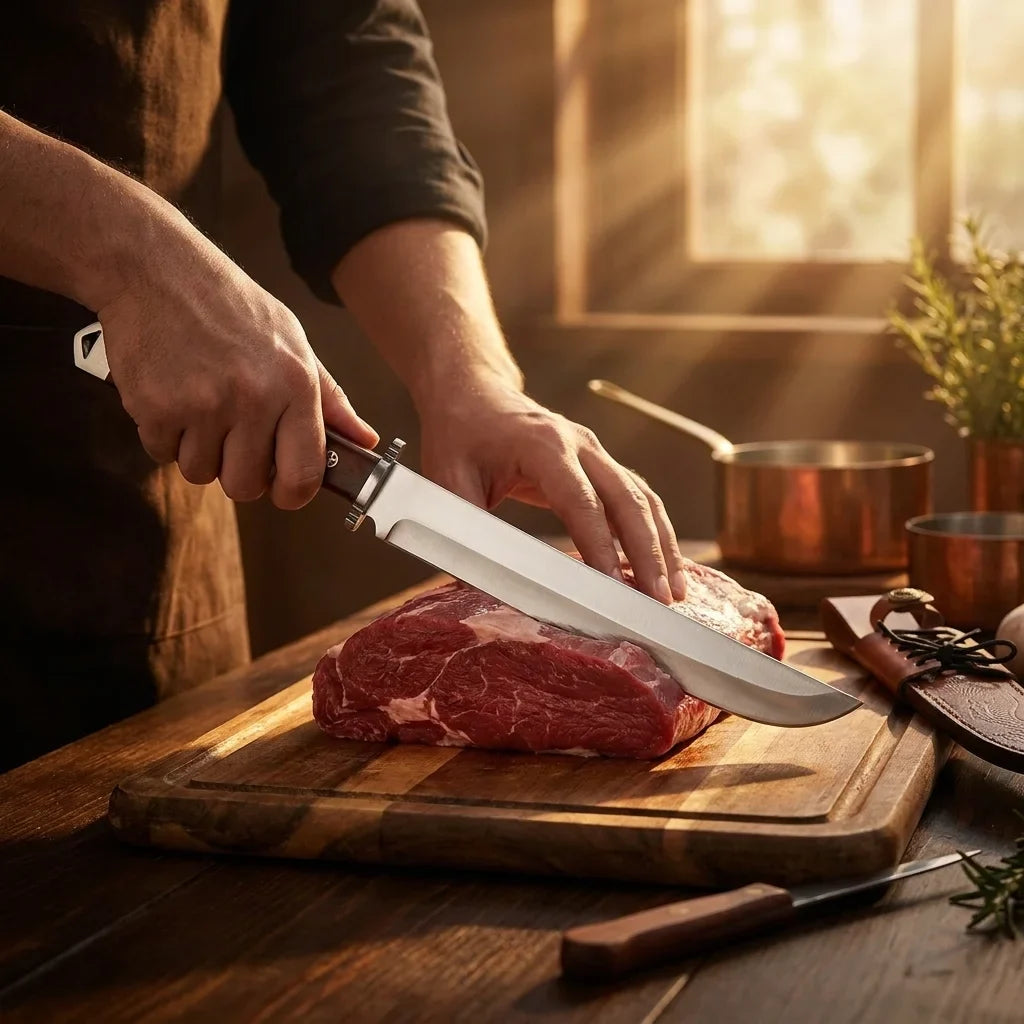 Japanese Chef's Knife – Sharp Stainless Steel & Wood Handle