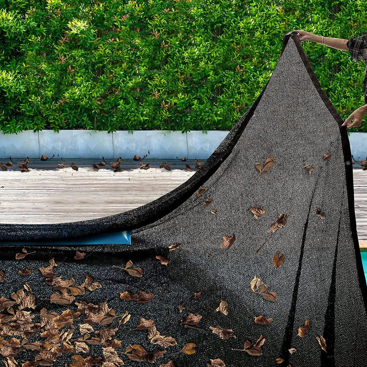Inground Pool Leaf Cover – Fine Mesh PE Pool Net Screen