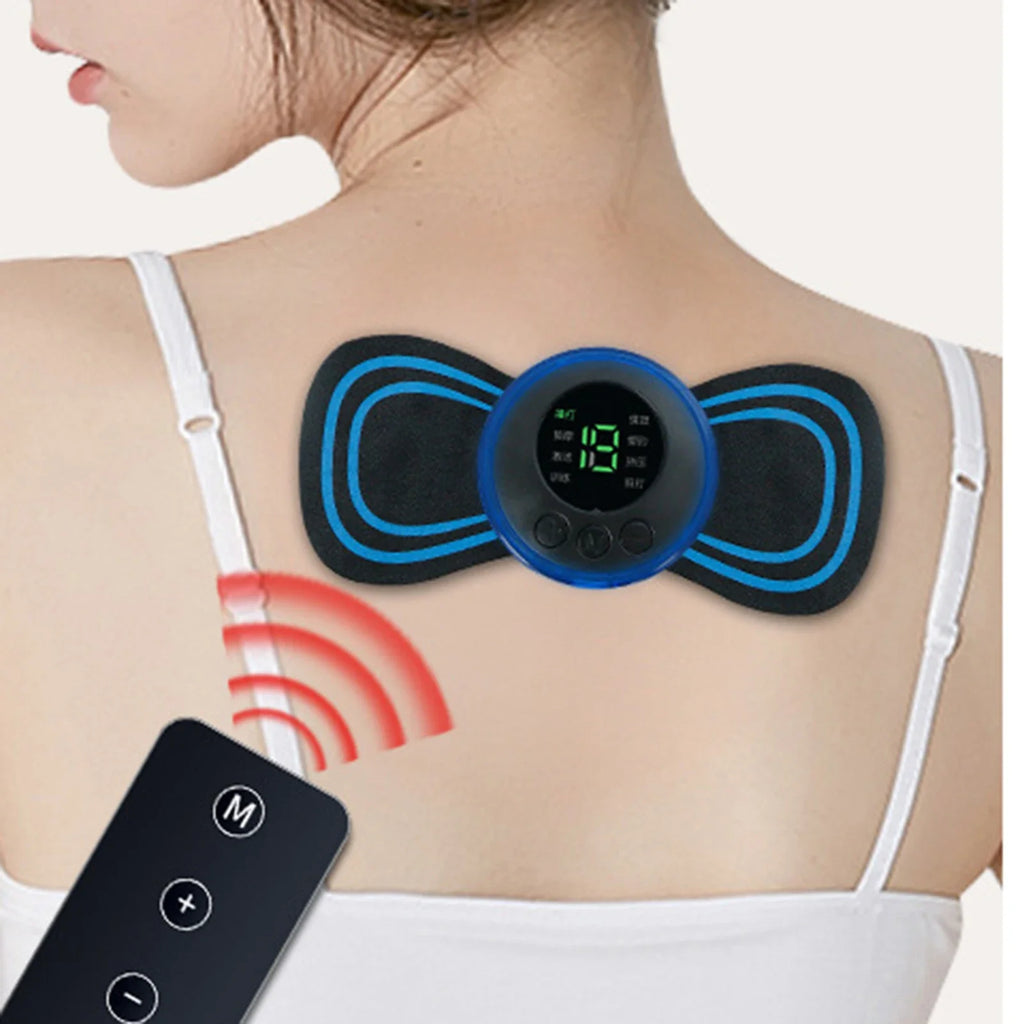 EMS Electric Massage Pad – Muscle Stimulator, USB Rechargeable