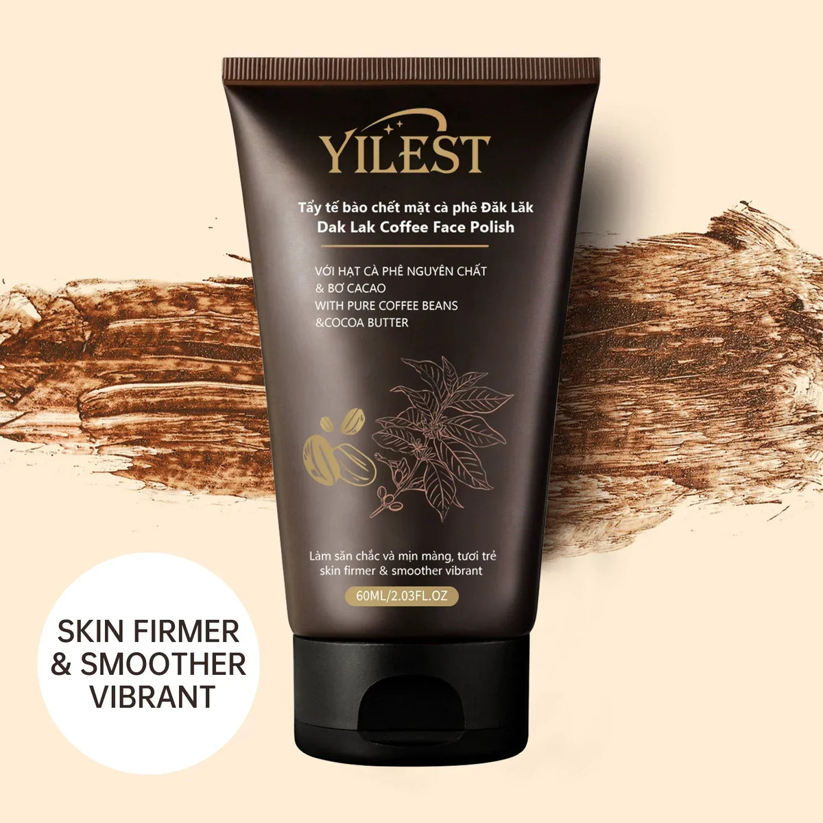 2-in-1 Coffee Face & Body Scrub 60g | Brightening Exfoliant