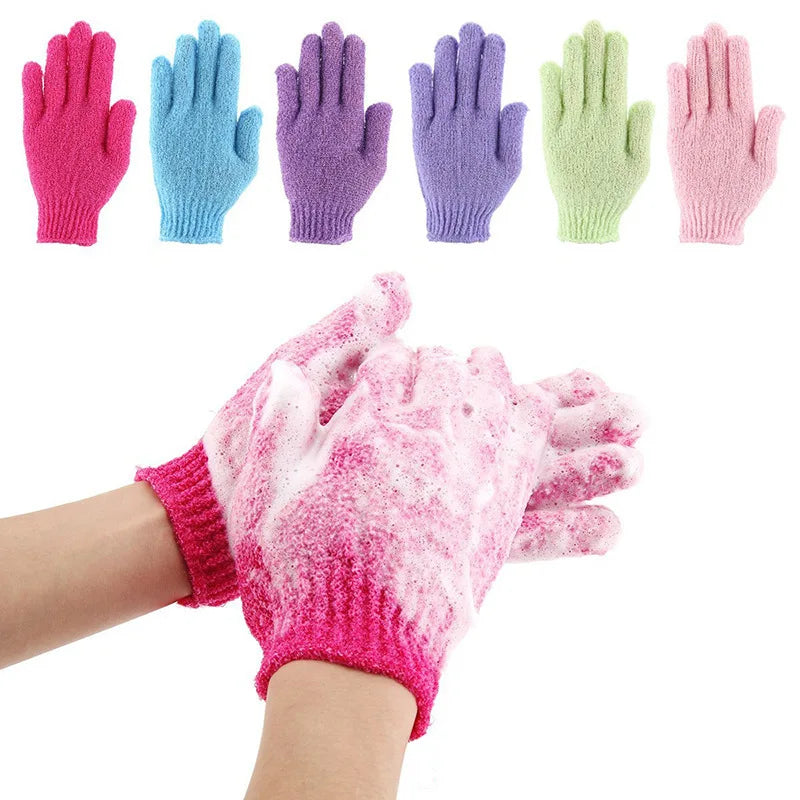Exfoliating Bath Gloves – Deep Scrub Shower Mitt for Men & Women