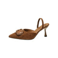 Women's Pointed Toe High Heel Sandals – Elegant Mule Slingbacks