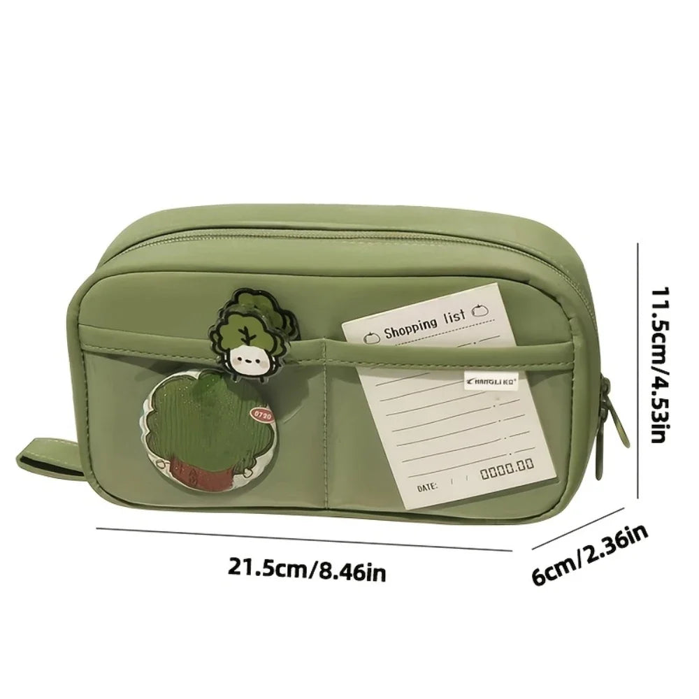 Volcano Pencil Case 3-Layer Compartment Stationery Organizer
