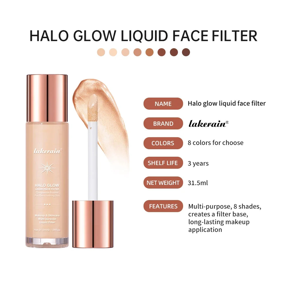 Halo Glow Liquid Filter Complexion Booster – 8 Shades | 31.5ml