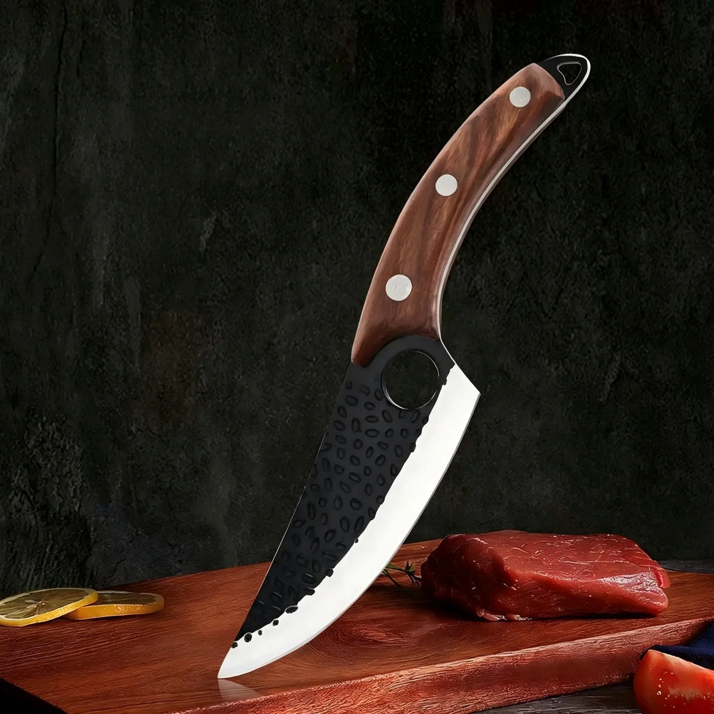 Hand Forged Boning Knife – High Carbon Steel Butcher Knife