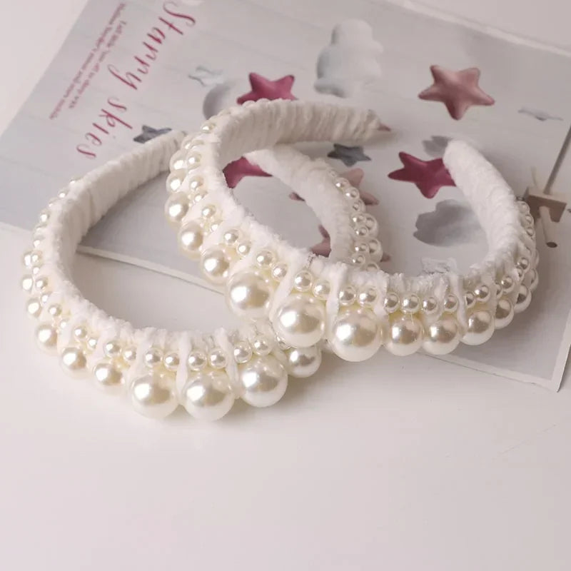 Retro Pearl Headbands for Women – Elegant Hair Accessories