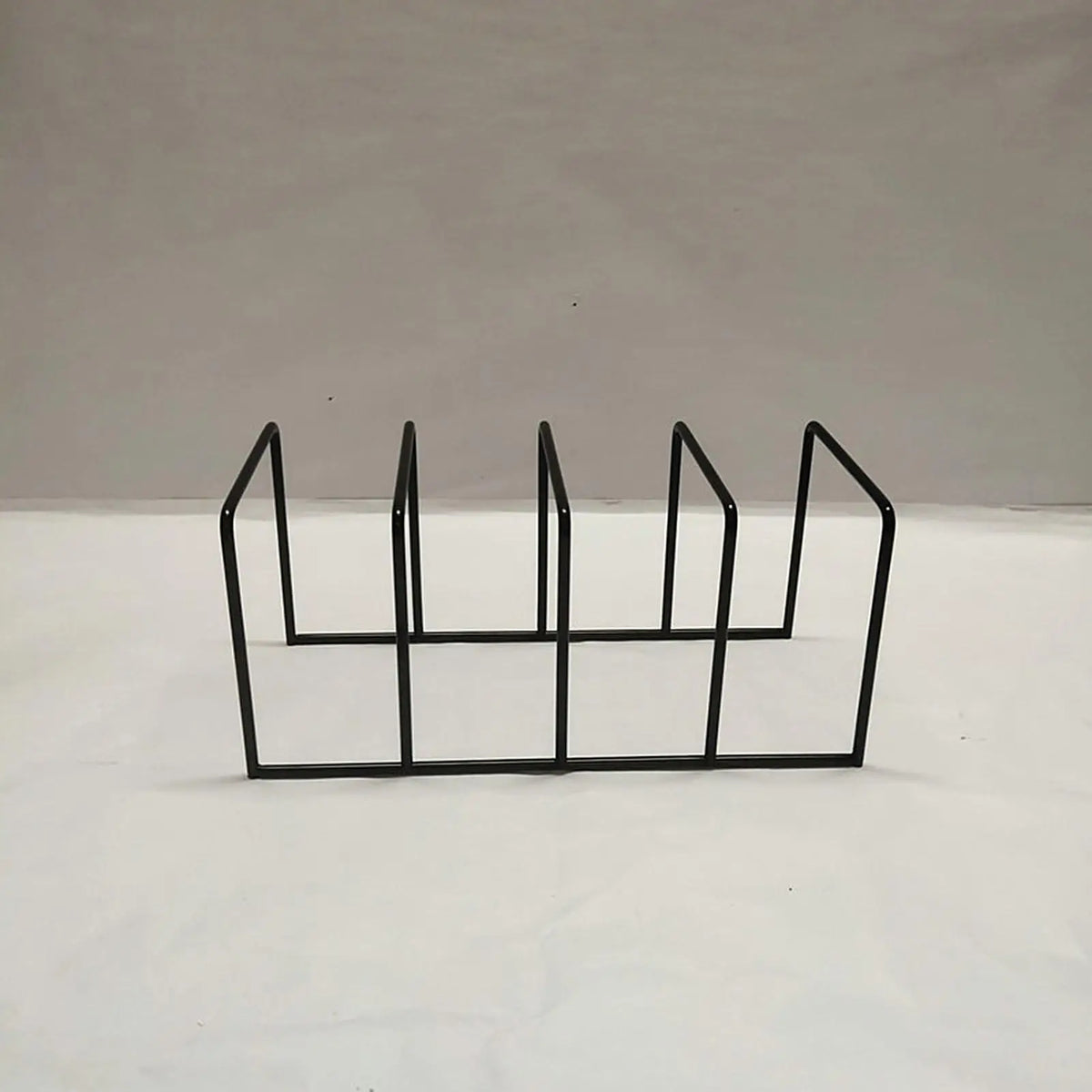 Black Iron Vinyl Record Stand & Desk Organizer Rack