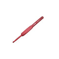 Aluminum Tulip Red Crochet Hook Frosted Handle TPR Silicone Sweater