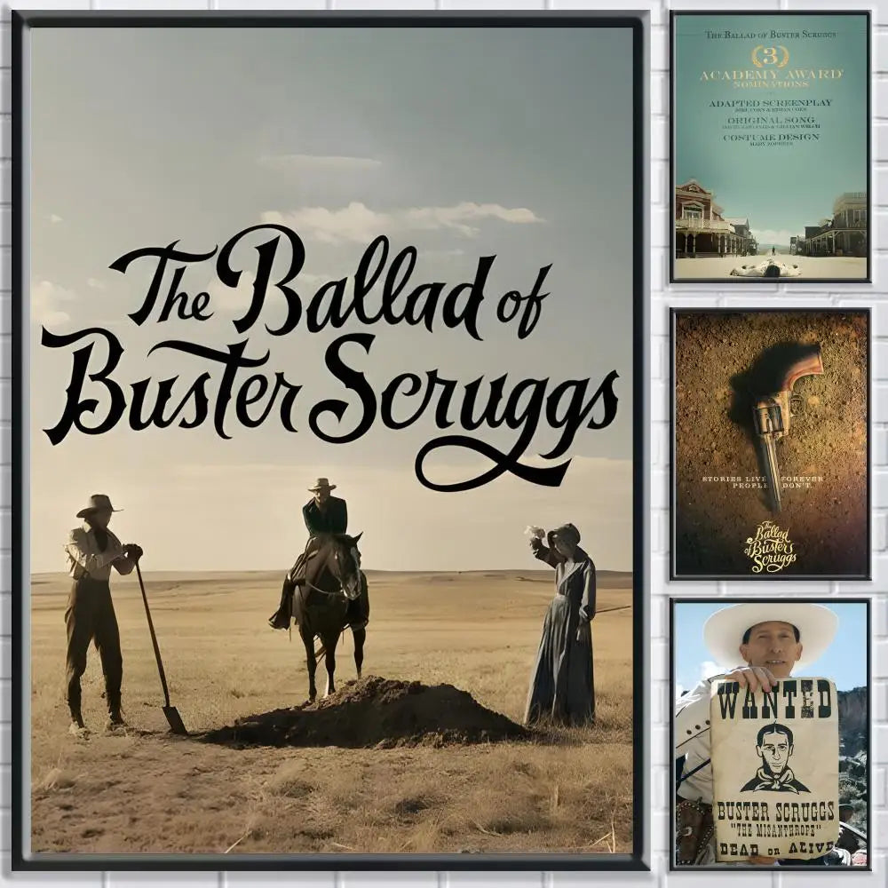 Ballad of Buster Scruggs Poster | Self-Adhesive Wall Art